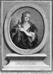 Adrienne Lecouvreur (1692-1730) gravée par Pierre Drevet